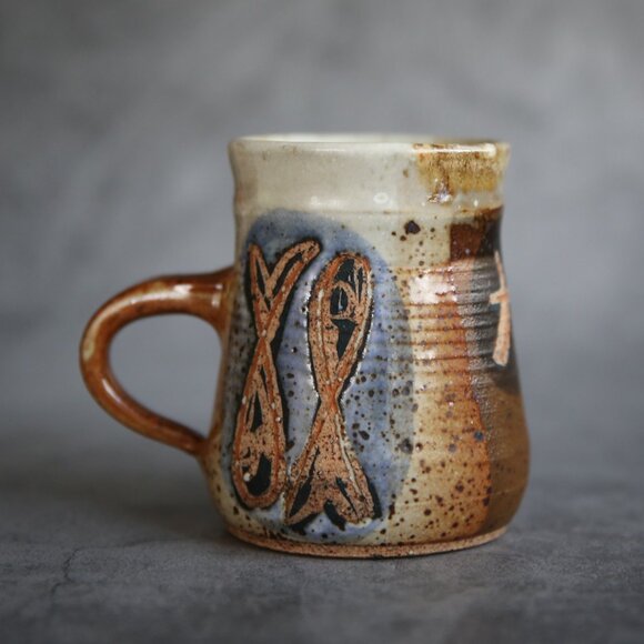 Other - Signed Pottery Pisces Mug